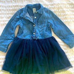 3T denim tutu dress